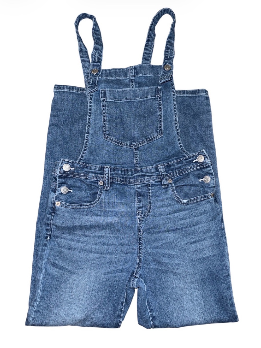 Cat & Jack Girls' Super Stretch Denim Bib Overalls